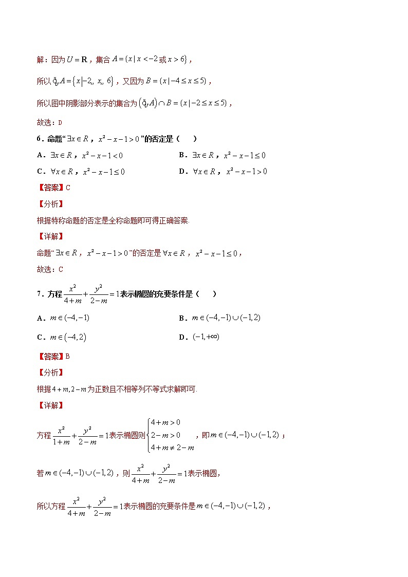 专题1 集合、常用逻辑用语-2021年高考冲刺之二轮专题精讲精析（原卷版+解析版）03