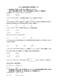 2021年新高考数学小题训练（九）
