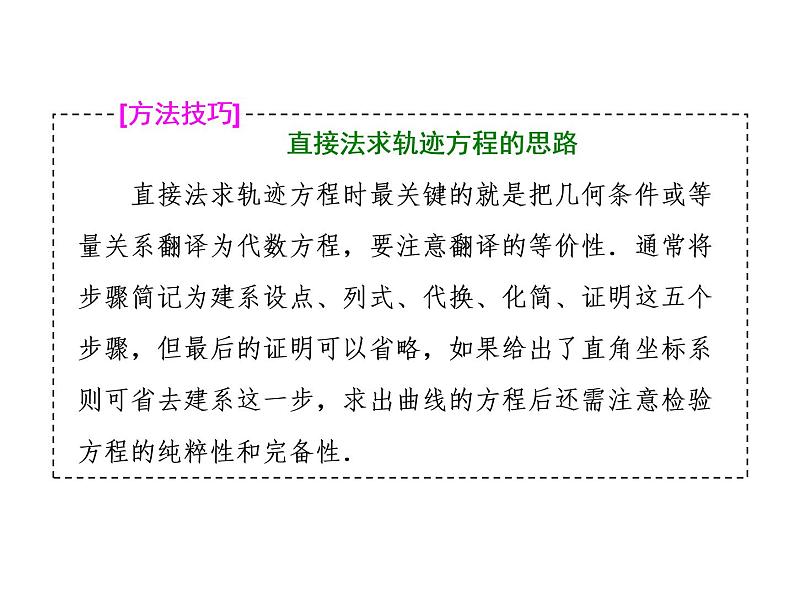 2021高考数学（理）大一轮复习课件：第九章 解析几何 第七节 曲线与方程第7页