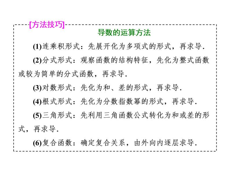 2021高考数学（理）大一轮复习课件：第三章 导数及其应用 第一节 变化率与导数、导数的计算08