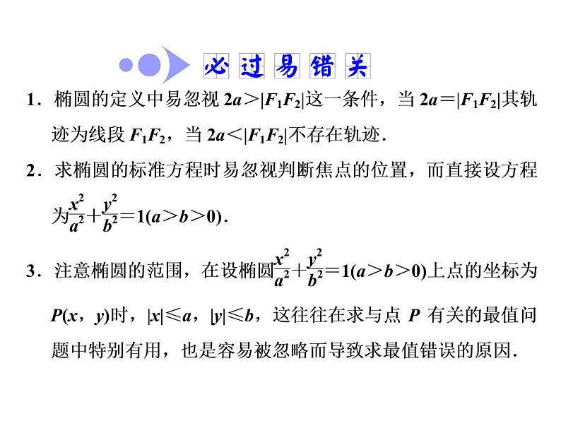 2021高考数学（文）大一轮复习课件 第八章 解析几何 第五节 椭圆07