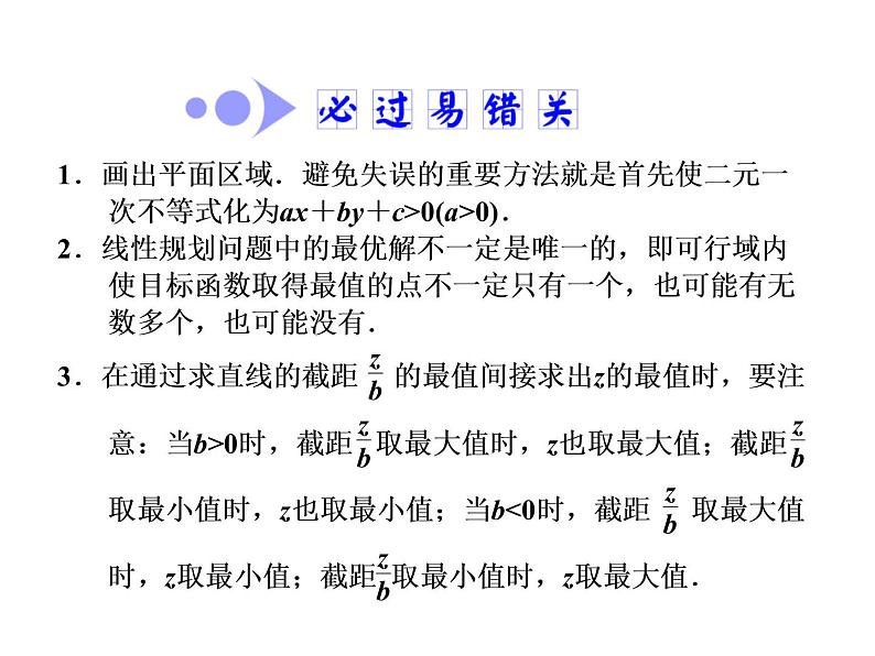 2021高考数学（文）大一轮复习课件 第六章 不等式、推理与证明 第三节 二元一次不等式（组）及简单的线性规划问题06