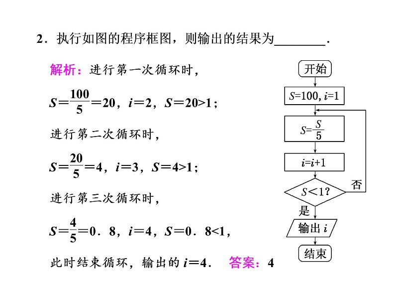 2021高考数学（文）大一轮复习课件 第十章 算法初步、统计、统计案例 第一节 算法初步07