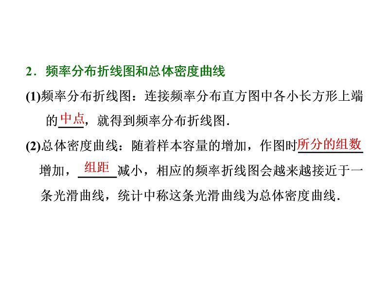 2021高考数学（文）大一轮复习课件 第十章 算法初步、统计、统计案例 第三节 用样本估计总体02