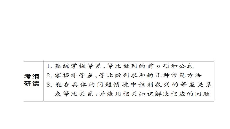 2021年高考考点完全题数学（文）考点通关练课件 第四章　数列 3103