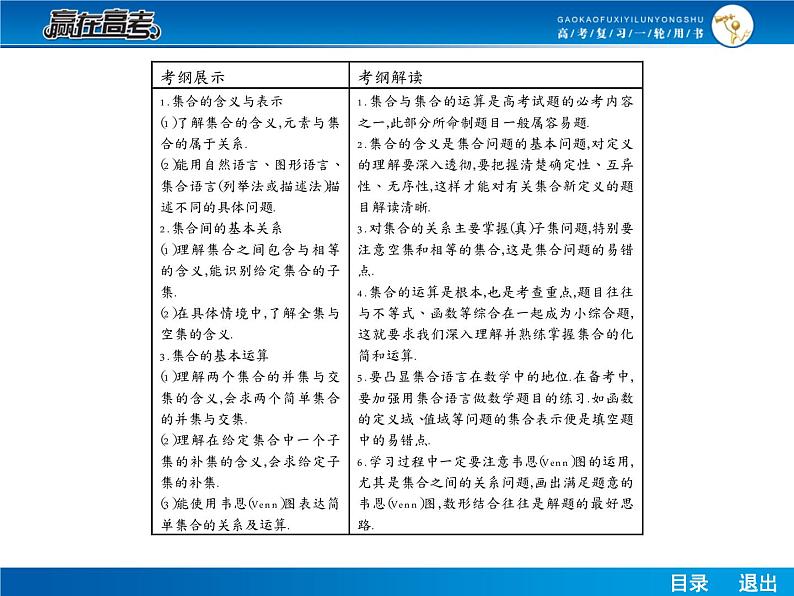 高考数学（理）一轮课件：1.1集合的概念与运算03