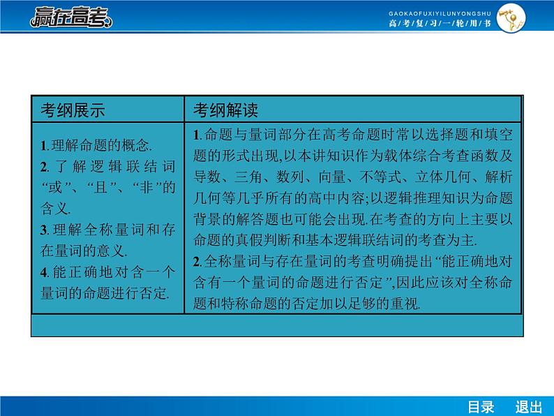 高考数学（理）一轮课件：1.2命题与量词、基本逻辑联结词02