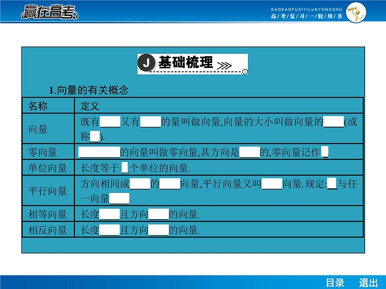 高考数学（理）一轮课件：5.1向量的线性运算第5页