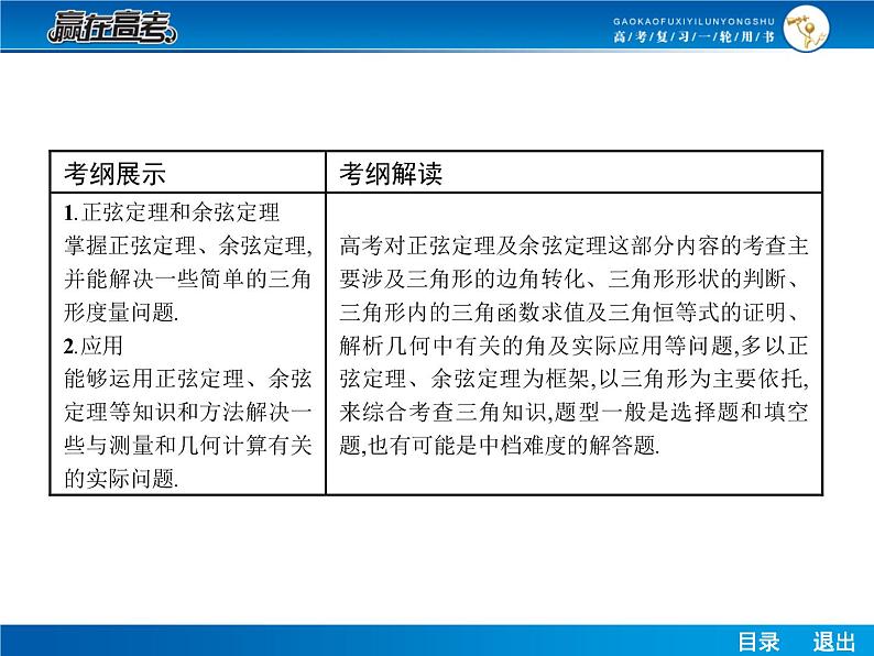 高考数学（理）一轮课件：4.7正弦定理、余弦定理及其实际应用02