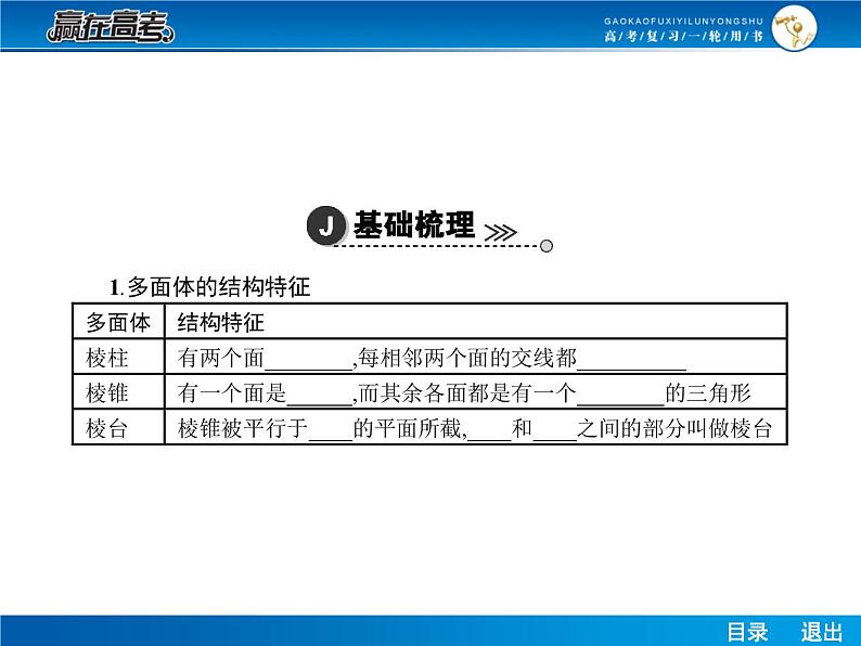 高考数学（理）一轮课件：8.1空间几何体的结构、三视图和直观图05