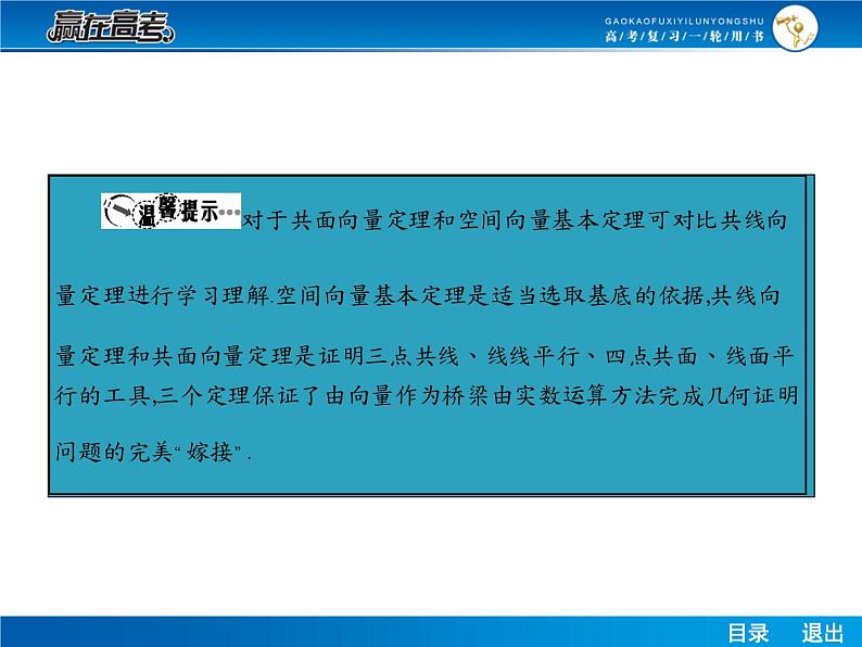 高考数学（理）一轮课件：8.6空间向量及其运算07