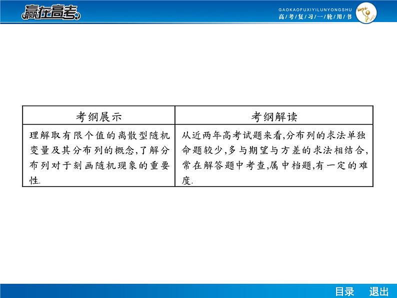 高考数学（理）一轮课件：10.7离散型随机变量及其分布列02