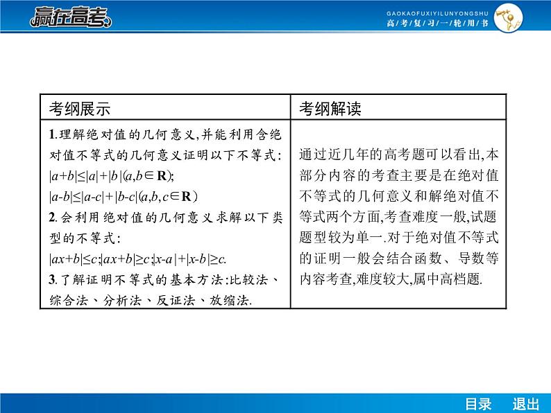 高考数学（理）一轮课件：选修4-5不等式选讲03
