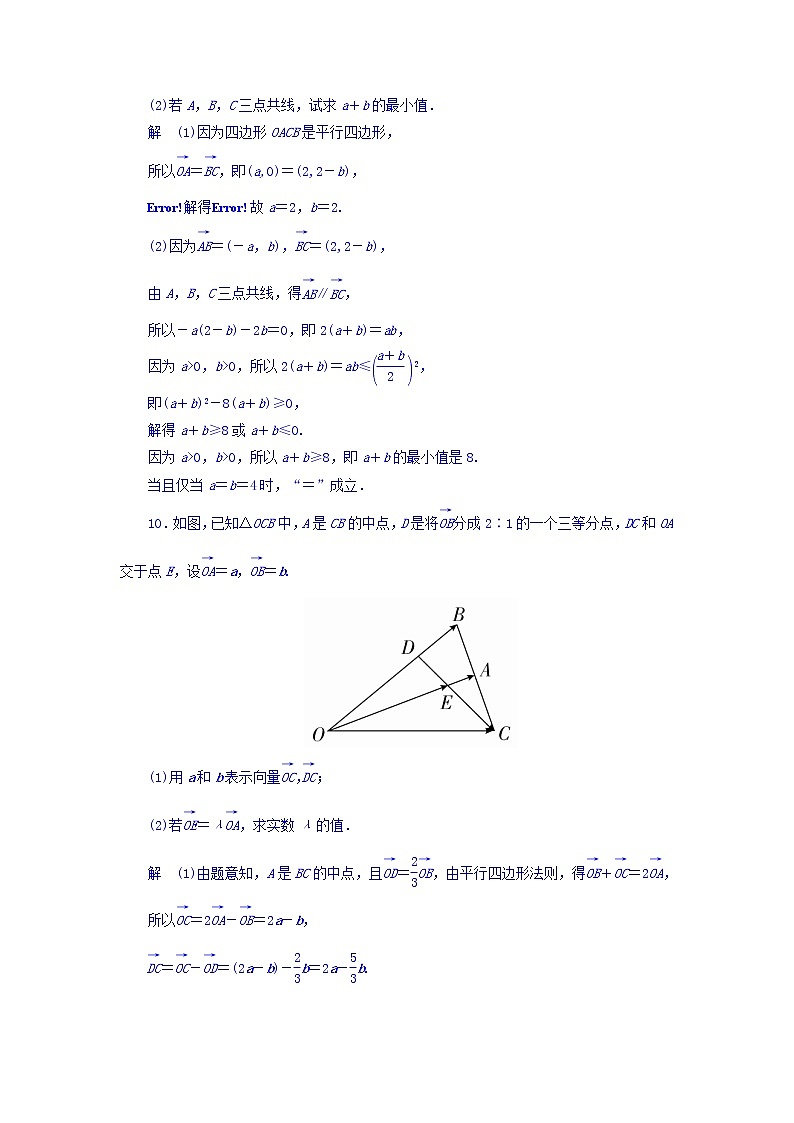 2018版高考一轮总复习数学（文）模拟演练 第4章 平面向量、数系的扩充与复数的引入 4-2 word版含答案第3页