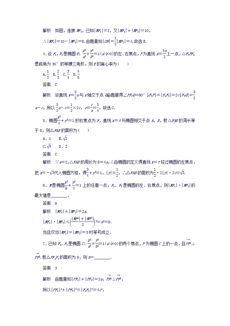 2018版高考一轮总复习数学（文）模拟演练 第8章 平面解析几何 8-5 word版含答案02