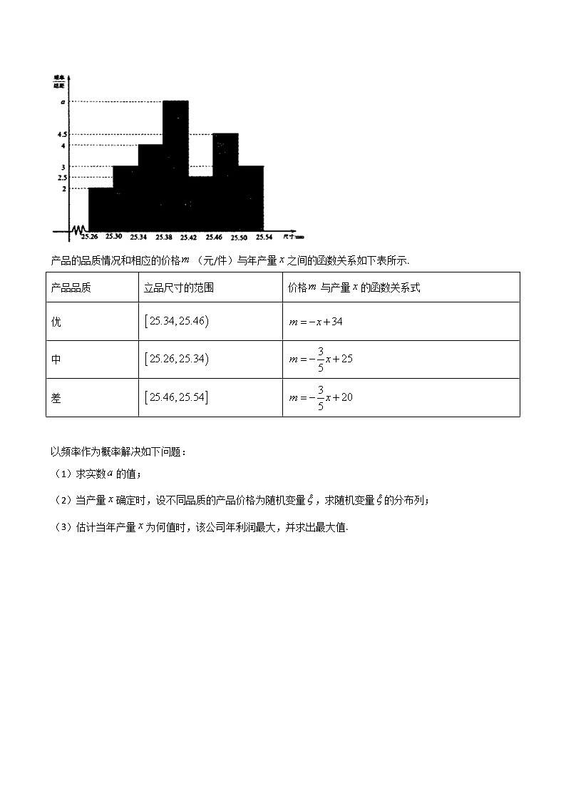 专题40 概率中的单调性与最值问题-2021年高考数学微专题复习（新高考地区专用）练习03