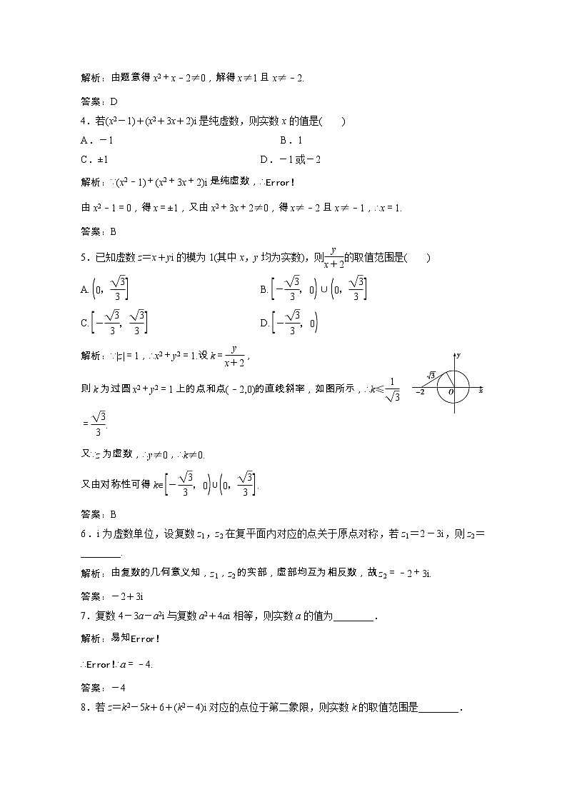 2020_2021学年高中数学第五章数系的扩充与复数的引入1数系的扩充与复数的引入课后作业含解析北师大版选修2_2202102051158第2页