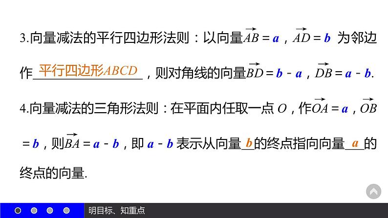 高一数学人教A版必修4课件：2.2.2 向量减法运算及其几何意义05