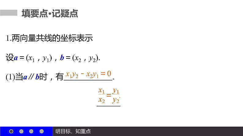 高一数学人教A版必修4课件：2.3.4 平面向量共线的坐标表示04