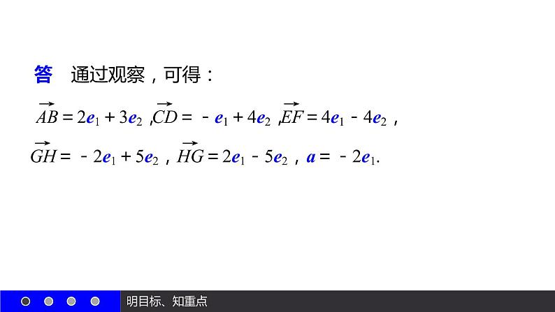 高一数学人教A版必修4课件：2.3.1 平面向量基本定理08