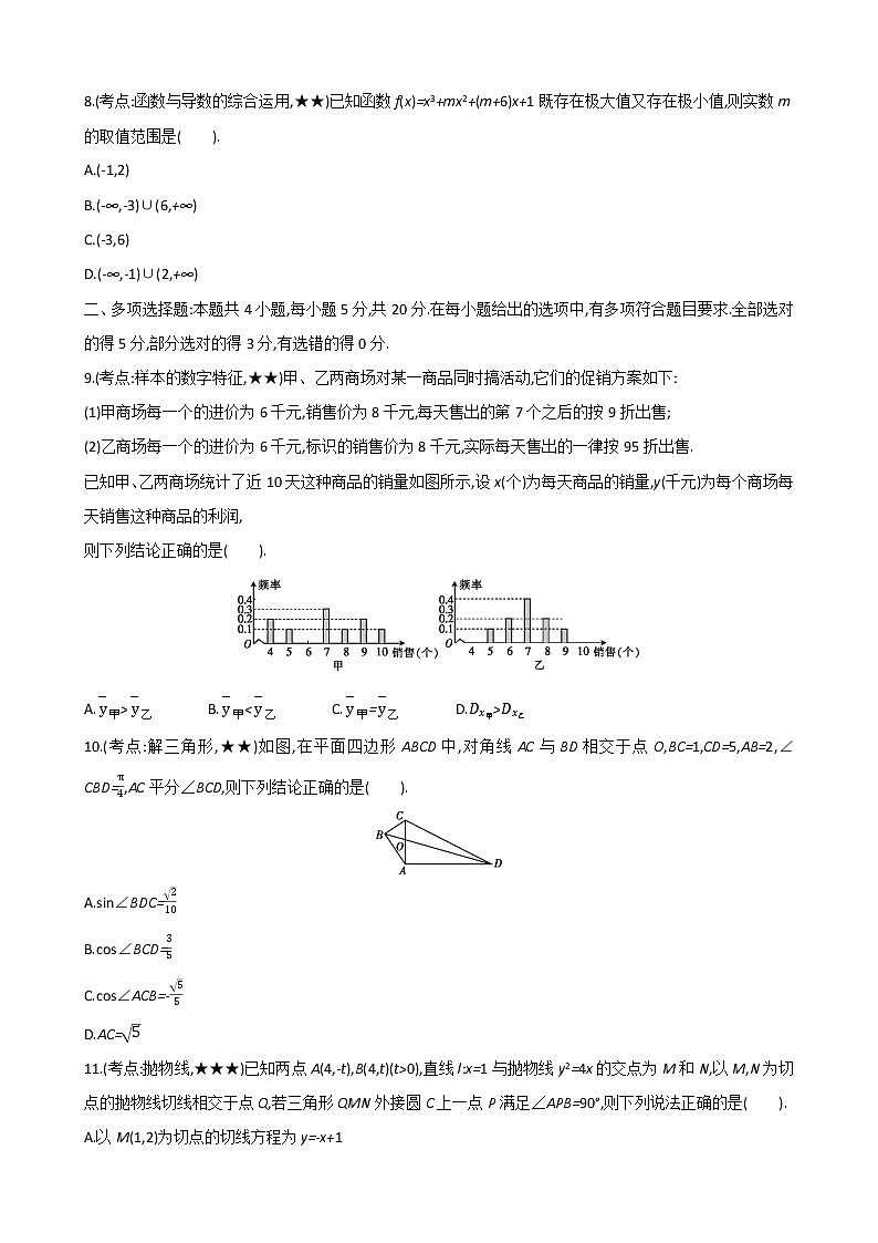 素养提升训练02-------2021届高三数学二轮复习（含答案解析）第2页