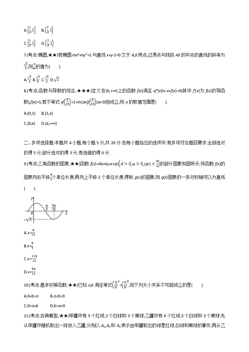 素养提升训练07-------2021届高三数学二轮复习（含答案解析）第2页