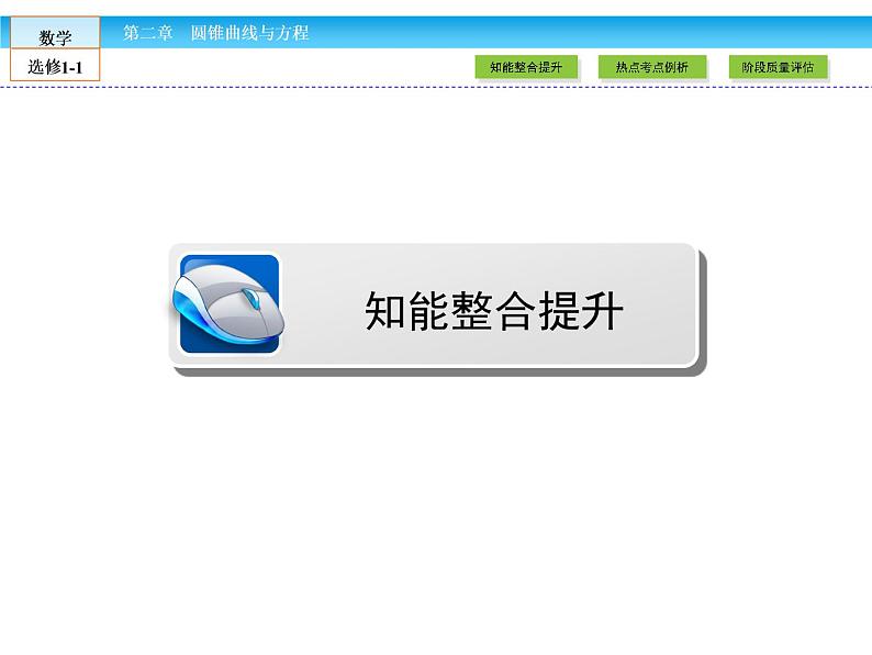 （人教版）高中数学选修1-1课件：章末高效整合202