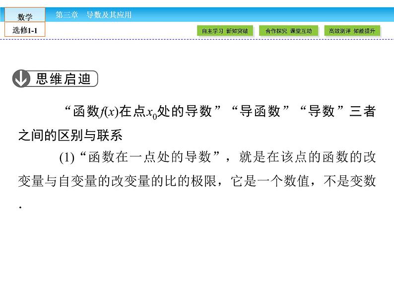 （人教版）高中数学选修1-1课件：第3章 导数及其应用3.1.308
