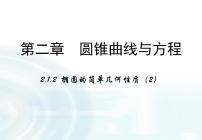 人教版新课标A选修1-1第二章 圆锥曲线与方程2.1椭圆课堂教学ppt课件