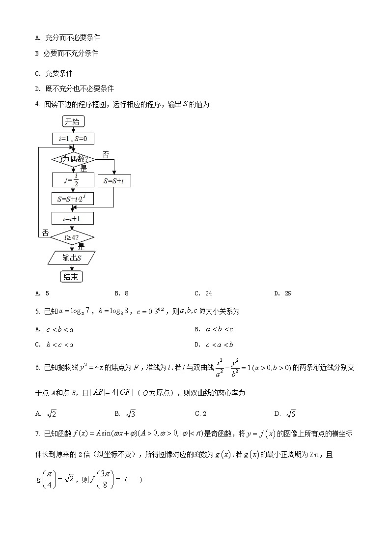 2019年天津市高考数学试卷（文科）精编试卷答案解析02