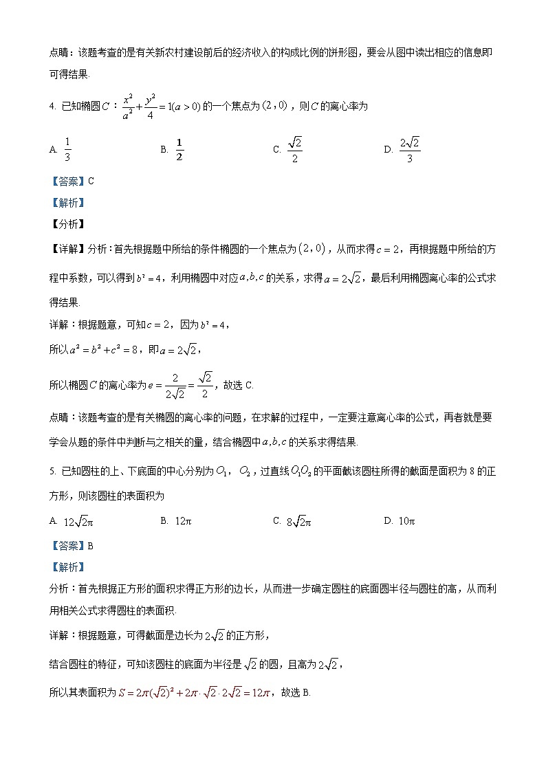2018年高考文科数学（新课标I卷）精编试卷答案解析03