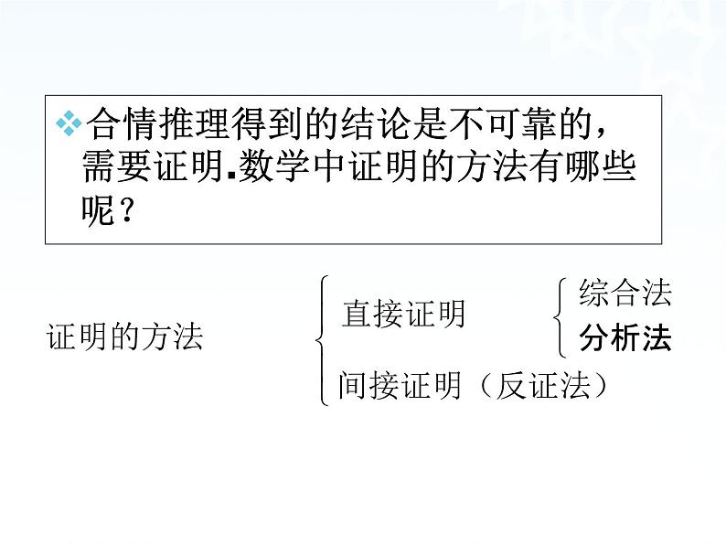 高中数学人教A版选修1-2课件：2.2.1《综合法与分析法》06