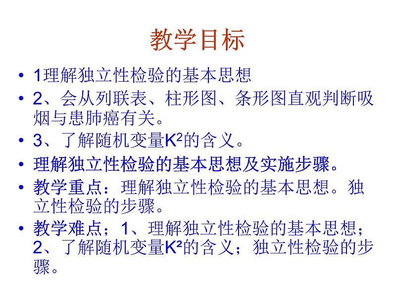 高中数学人教版选修1-2同课异构教学课件：1.2 独立性检验的基本思想及其初步应用 教学能手示范课02
