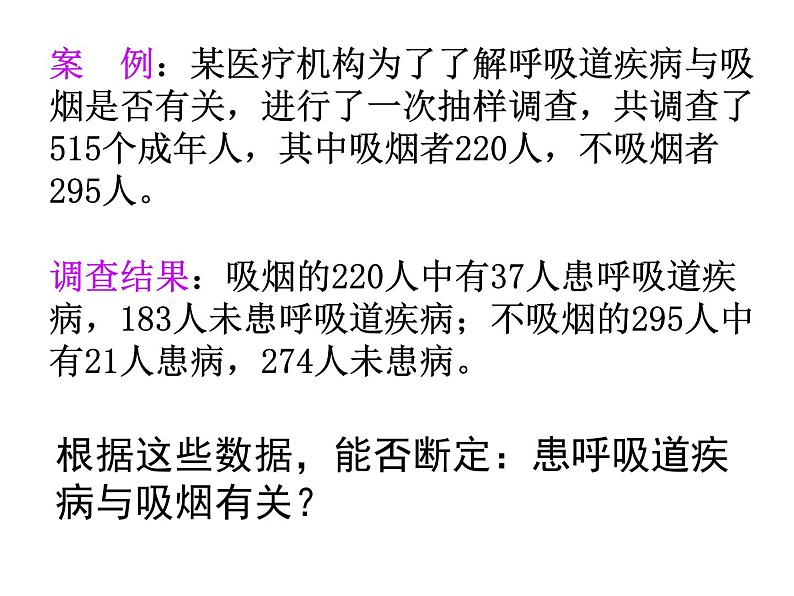 高中数学人教版选修1-2同课异构教学课件：1.2 独立性检验的基本思想及其初步应用 教学能手示范课04