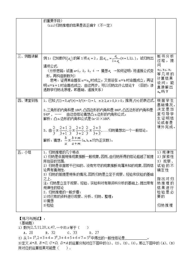 2.1　合情推理与演绎推理（一） 教案02
