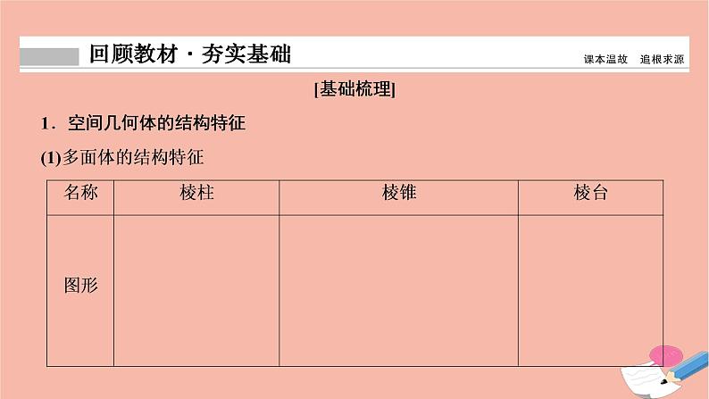 2021届高考数学一轮复习第七章立体几何第一节空间几何体的结构三视图和直观图课件文北师大版20210219145第2页