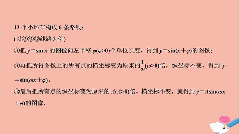 2021届高考数学一轮复习第三章三角函数解三角形第四节函数y＝Asinωx＋φ的图像性质及模型应用课件文北师大版20210219152第5页