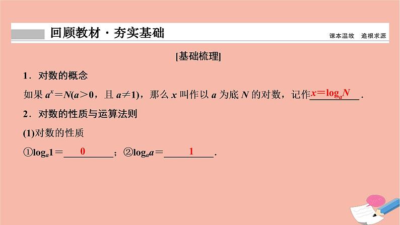 2021届高考数学一轮复习第二章函数导数及其应用第五节对数与对数函数课件文北师大版20210219123第2页