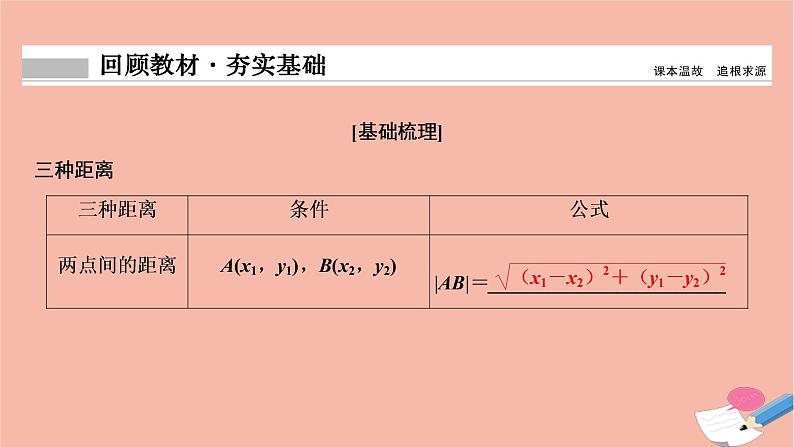 2021届高考数学一轮复习第八章平面解析几何第二节直线的位置关系与距离公式课件文北师大版2021021913第2页