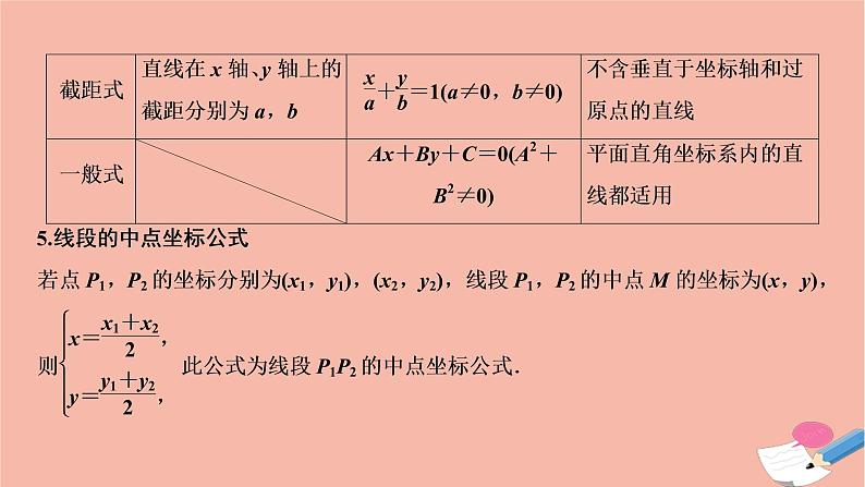 2021届高考数学一轮复习第八章平面解析几何第一节直线的倾斜角与斜率直线的方程课件文北师大版2021021919第6页