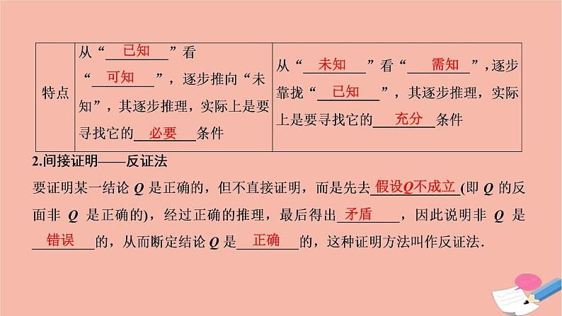 2021届高考数学一轮复习第六章不等式推理与证明第五节直接证明与间接证明课件文北师大版20210219138第3页