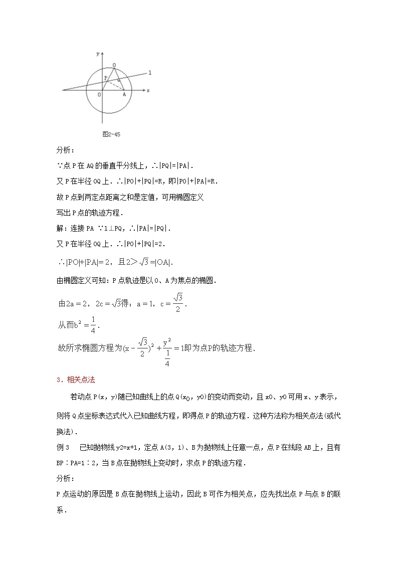 高二数学教案：第二章 圆锥曲线与方程 2.1~01《曲线与方程》（人教A版选修2-1）03