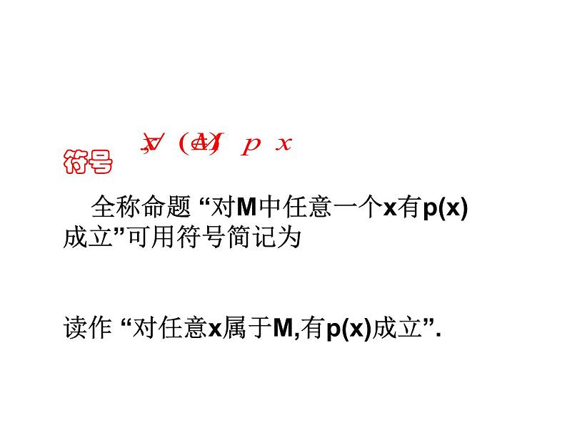 高二数学人教A版选修2-1课件：1.4 全称量词与存在量词（共15张PPT）05