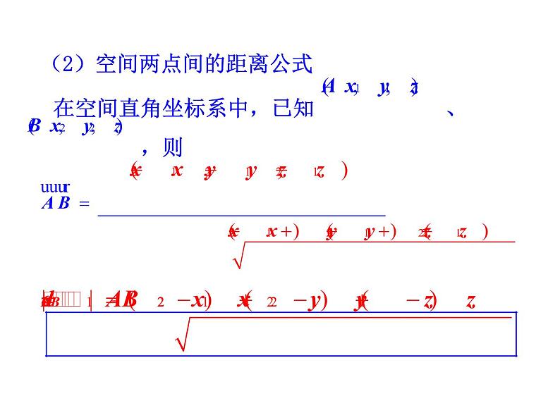 高二数学人教A版选修2-1课件：3.1.5 空间向量运算的坐标表示（共22张ppt）08