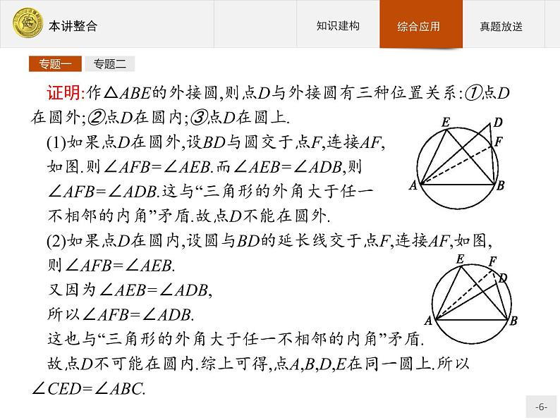 数学人教A版选修4-1课件：本讲整合206