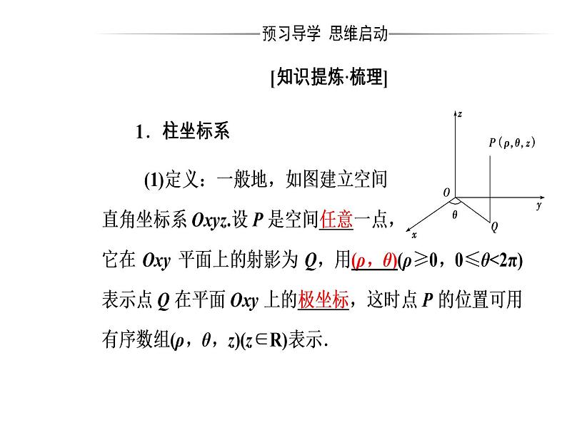 人教版高中数学选修4-4课件：第一讲四柱坐标系与球坐标系简介04