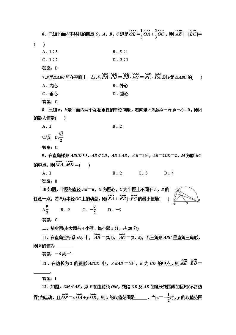 高中数学人教A版必修4阶段质量检测（二） Word版含解析第2页