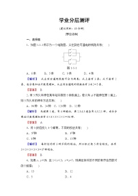 人教版新课标A选修2-31.1分类加法计数原理与分步乘法计.一课一练