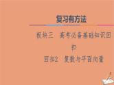 2021高考数学二轮复习板块3高考必备基础知识回扣回扣2复数与平面向量课件(1)
