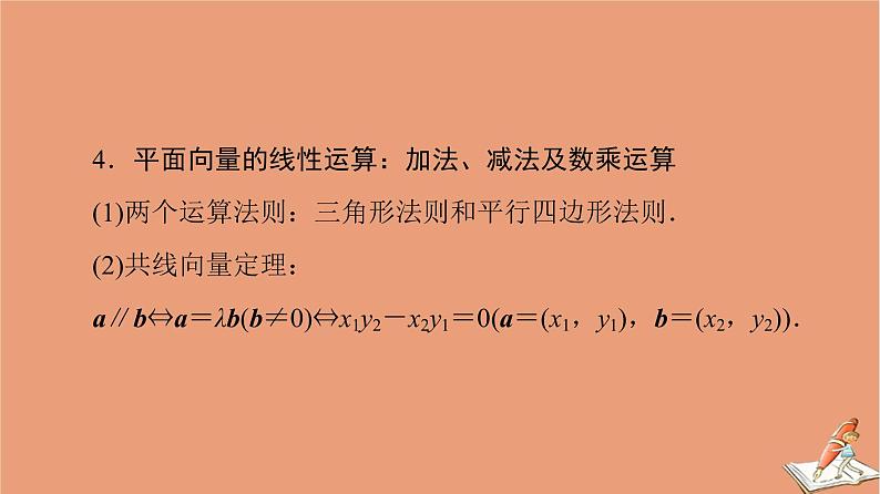 2021高考数学二轮复习板块3高考必备基础知识回扣回扣2复数与平面向量课件(1)05